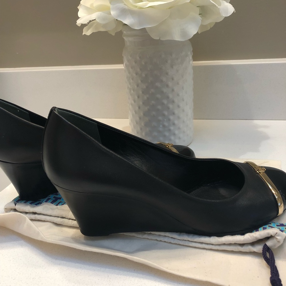 Tory Burch wedge pumps